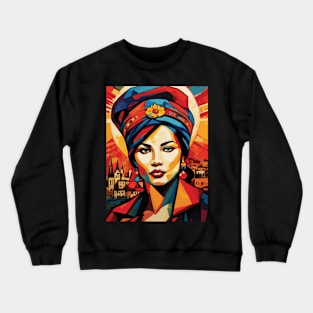 Colorful Lady Crewneck Sweatshirt